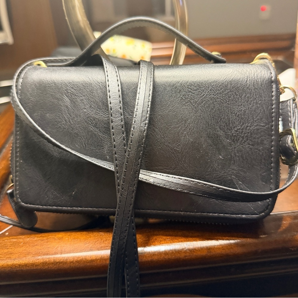 Harryshell Purse with Card Slots Holder Mirror Crossbody